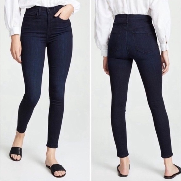 AYR Hi-Rise Skinny Jeans Stretch Denim Jaguar Legs Dark Wash Size 26 - Picture 1 of 14